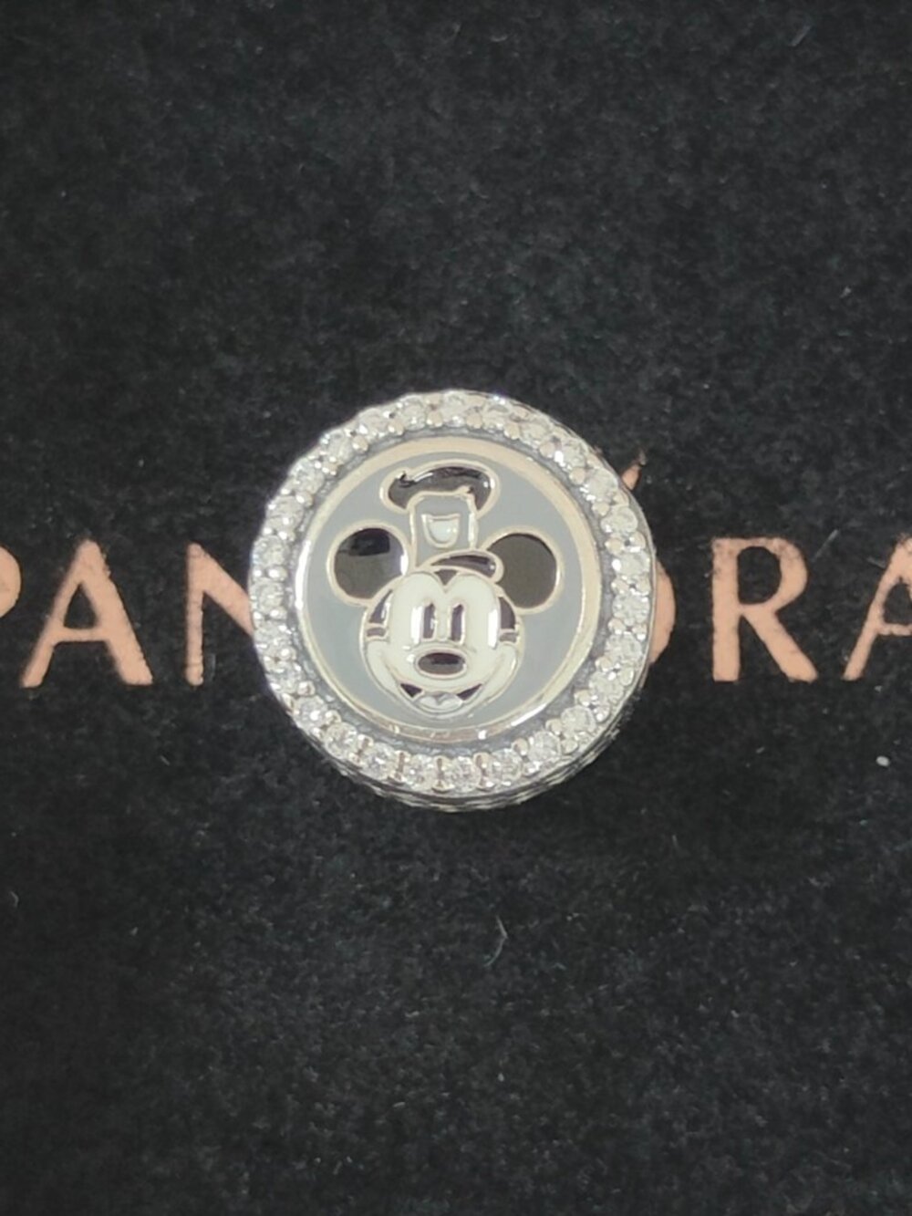 Pandora Charm Steamboat Willie Charm Bead Pendant S925 Silver with box